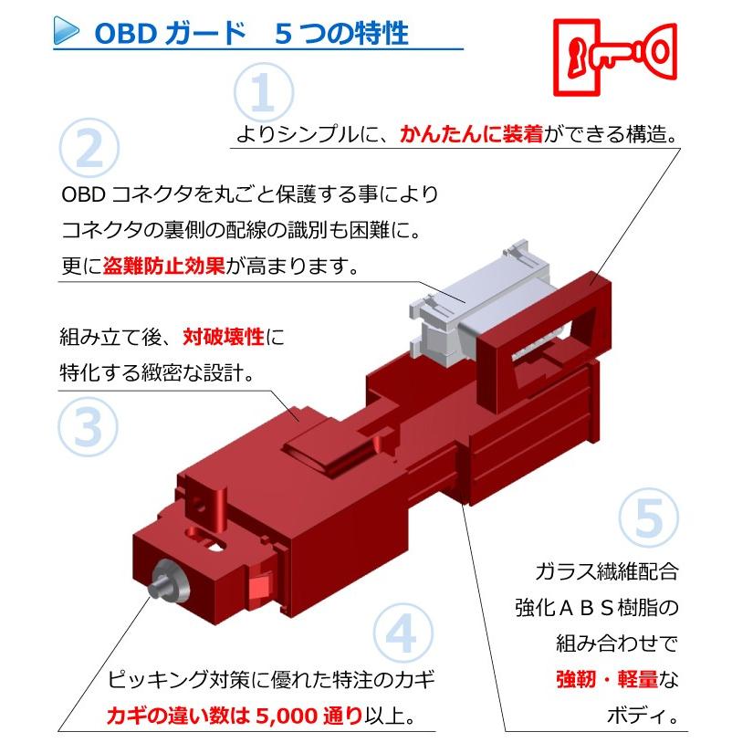 OBDガード 黒 ブラック カーセキュリティ 盗難防止 みんカラ１位｜dopest-4corp｜07