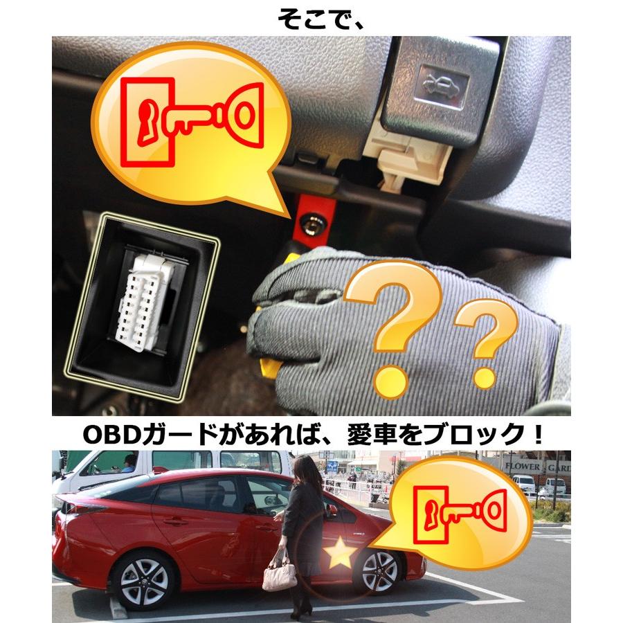 Dopest（ドーペスト） OBDガード 赤 レッド カーセキュリティ 盗難防止