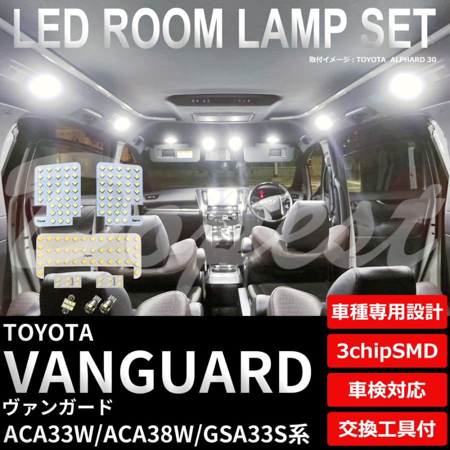 値引きする ヴァンガード Ledルームランプセット Aca33w 38w Gsa33w系 車内 ポイント10倍 Turningheadskennel Com