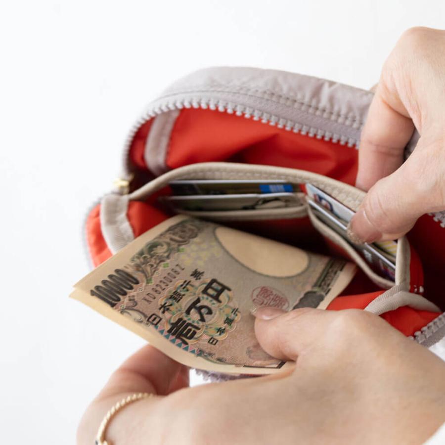 お財布機能付き ショルダーバッグ / mofmo モフモ 超軽量 DORACO doracoluv 神戸 ブランド 人気 日本製 人気 本革 ナイロン 斜めがけ |  | 08