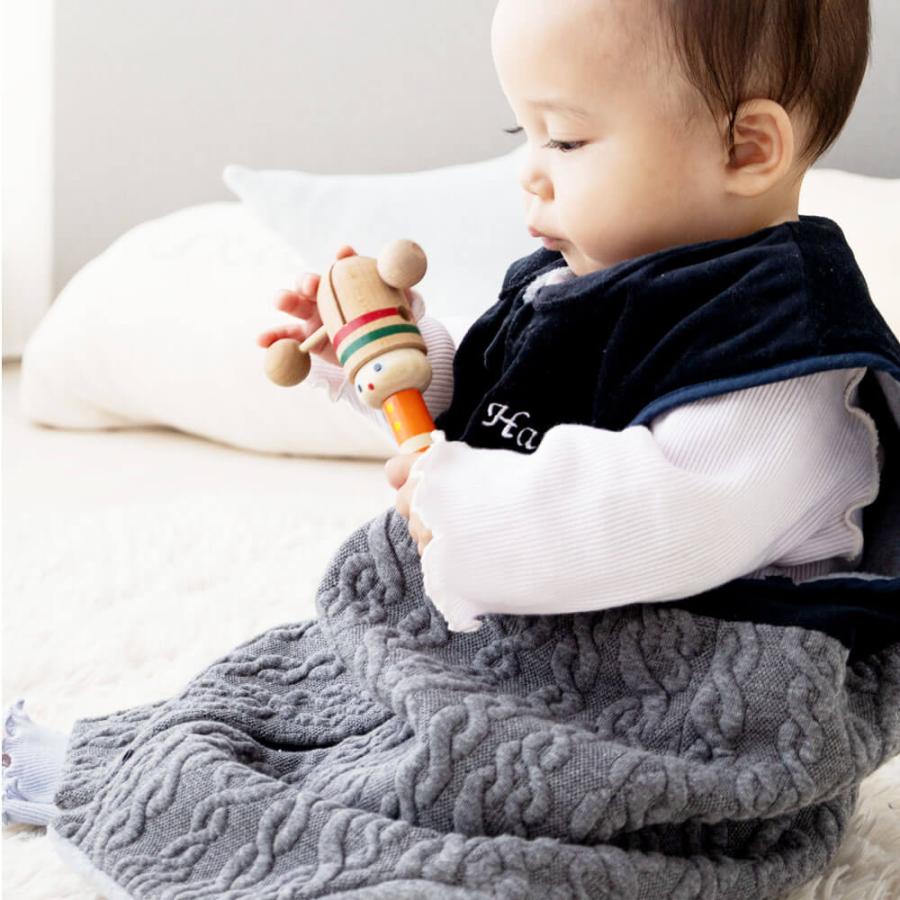 出産祝い スリーパー 防寒 上質 【名前刺繍可能】日本製 秋 冬 ベビー キッズ ベスト おでかけ 男の子 女の子 人気 DORACO FIRST ドラコファースト ブランド |  | 01