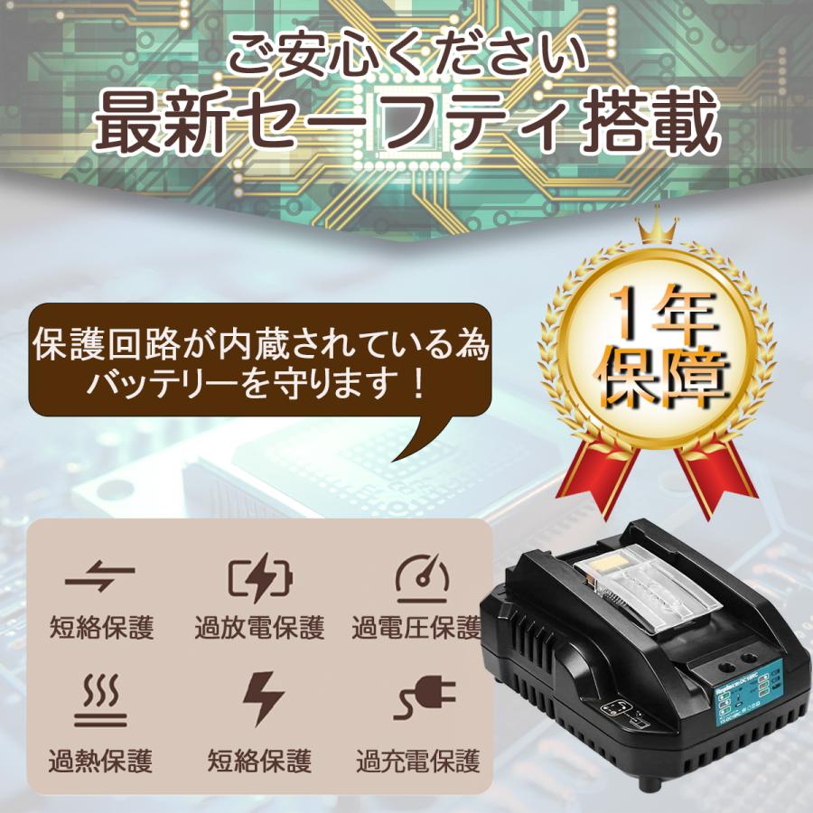 充電器セット】マキタ BL1460B バッテリー 互換 + DC18RC 充電器