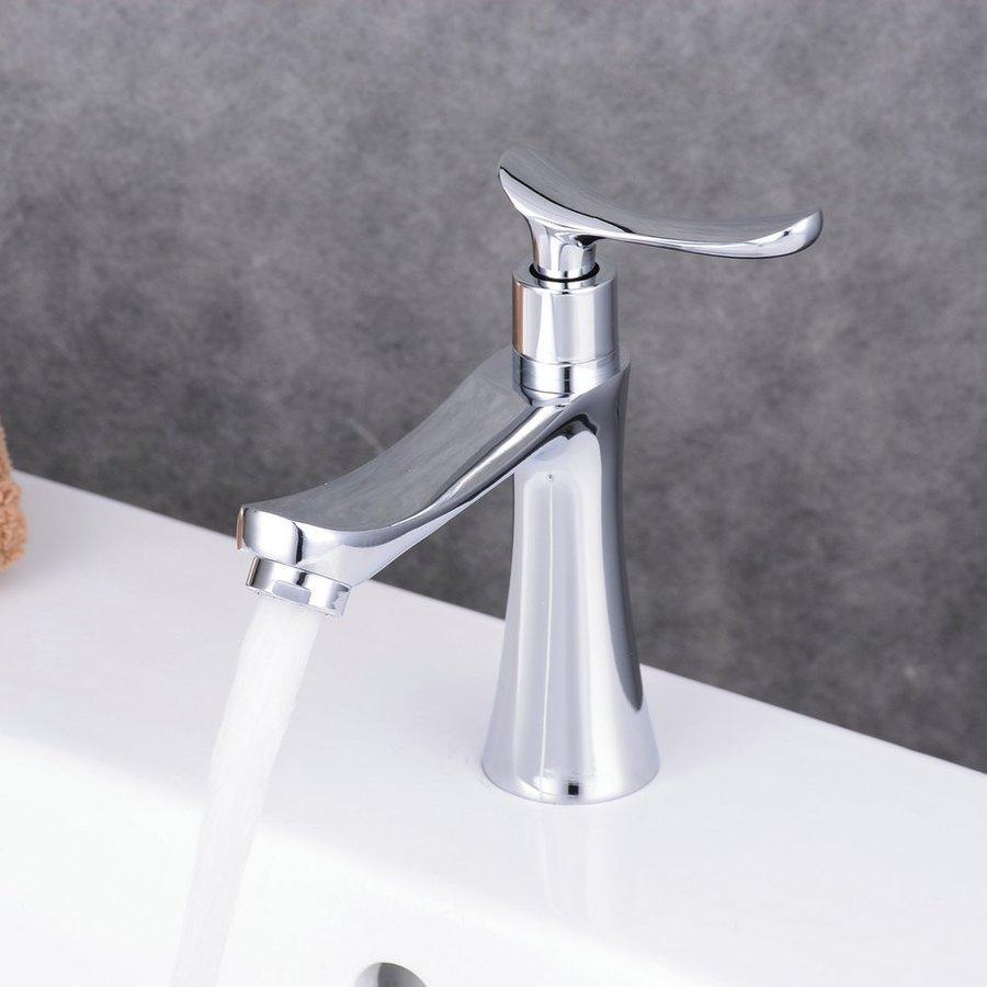 洗面水栓 単水栓 シングルレバー 水栓金具 洗面台用 蛇口 生まれのブランドで KOJ-11-1 水栓 好評