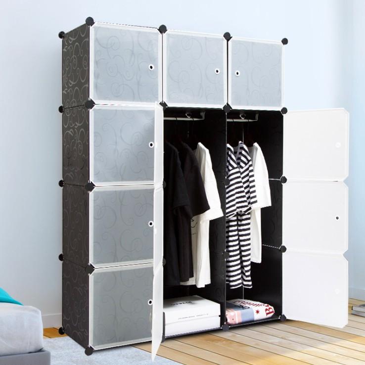 マジック収納ボックス クローゼット ハンガーラック 衣装ケース 衣類収納 Diy収納 収納棚 組み立て式 16個ラックセット 大容量 収納ボックス 防水 防塵 後付け Gs223 Yuki Trading おしゃれ インテリア 通販 Yahoo ショッピング