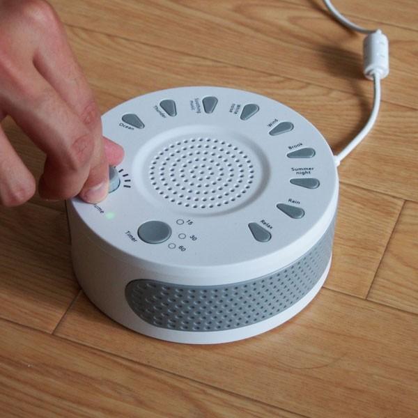 快眠グッズ ホワイトノイズマシン 安眠 快眠 不眠 対策 熟睡 睡眠誘導マシン 睡眠不足解消 睡眠誘導 赤ちゃん 勉強 仕事場 作業 昼寝 出張 ホワイト | ブランド登録なし | 09