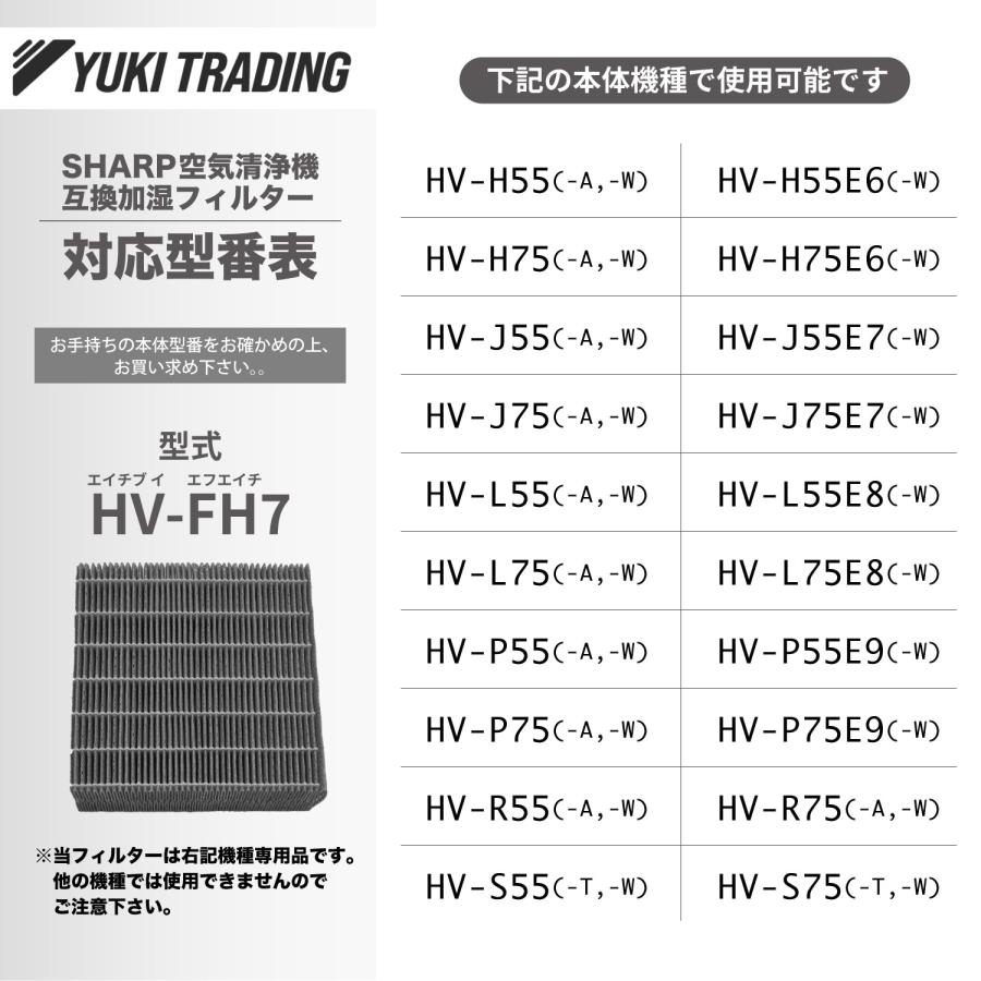 シャープ互換 加湿フィルター HV-FH7 加湿器 フィルター hv-fh7 HV-H55 HV-H75 HV-J55 HV-J75 HV-L75 HV-L55 HV-H55E6 HV-P75 HV-R75 HV-S55 HV-S75｜dorarecoya｜04