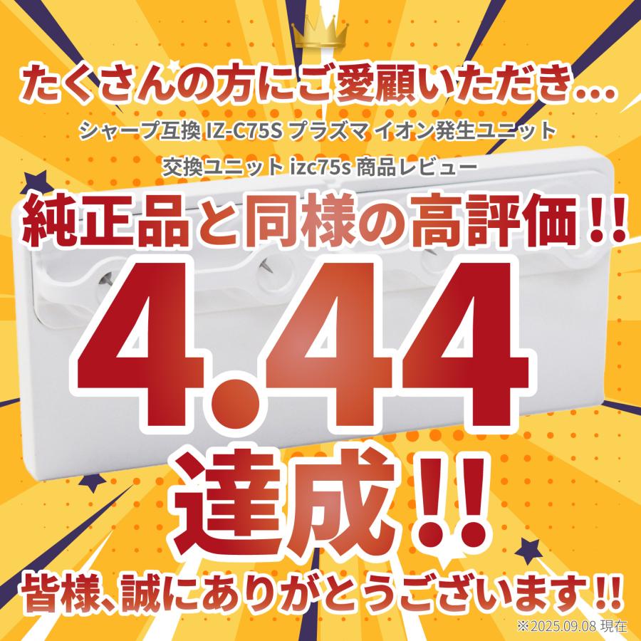 GUINOT イオン導入 シャープ互換 IZ-C75S プラズマ イオン発生ユニット 交換