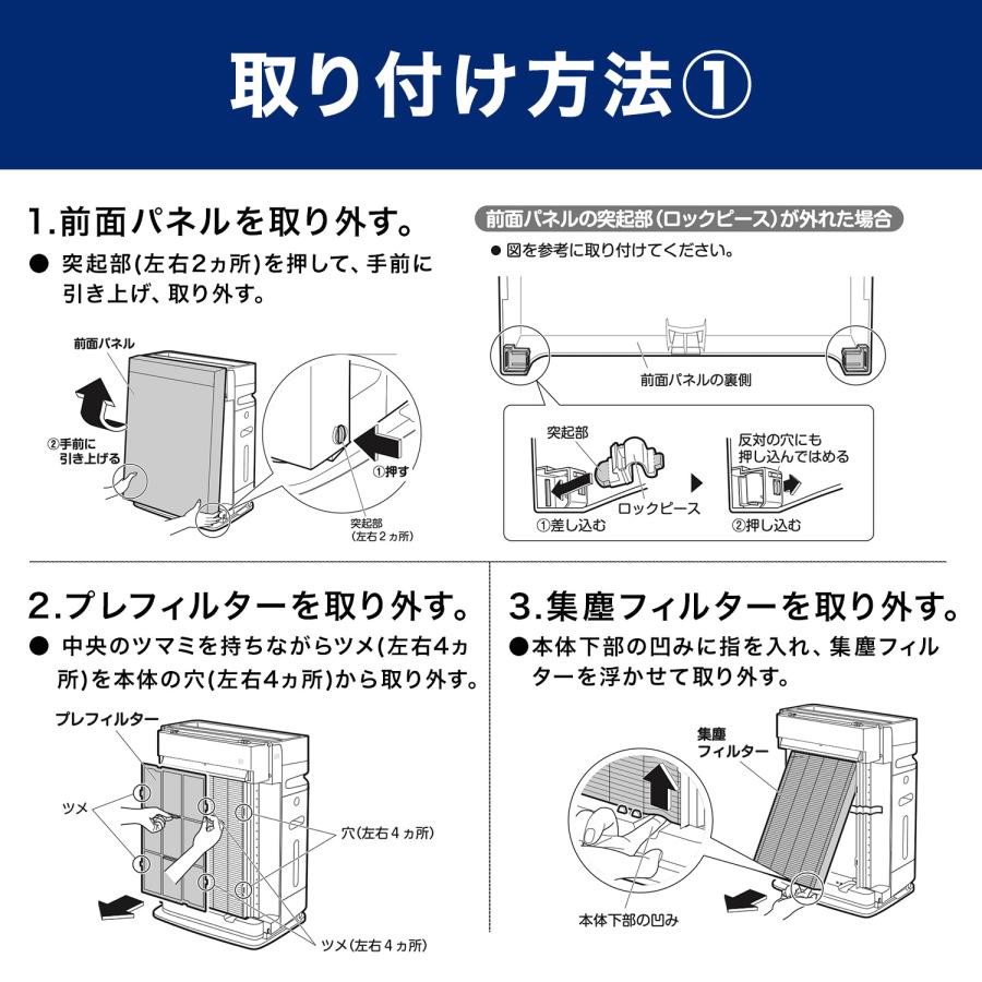 ダイキン互換品  空気清浄機用 バイオ抗体互換フィルター KAF029A4 kaf029a4 3枚入り 交換フィルター ウイルス抑制｜dorarecoya｜06