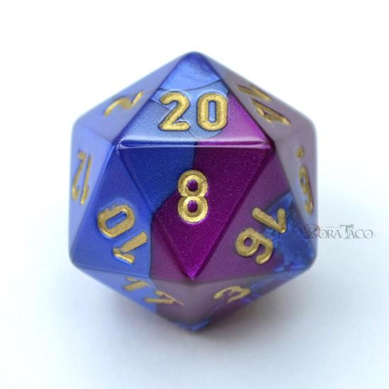 サイコロ ダイス ジェミニ ブルー パープル ゴールド 面サイコロ ダイス Pg28 Chx266 サイコロ専門店ドラタコ ヤフー店 通販 Yahoo ショッピング