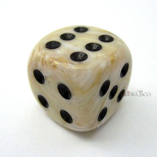 サイコロ ダイス マーブル アイボリー 市場 Dm1692 ブラック 6面サイコロ