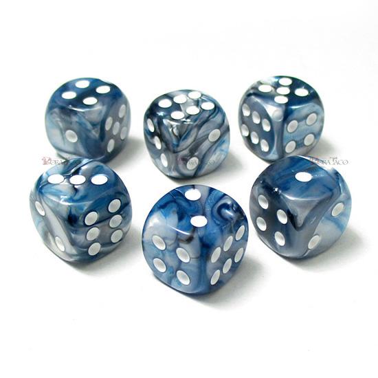 15周年記念イベントが 単品 ラストラス 12mm スレート ホワイト 6面サイコロ ダイス Dl1290