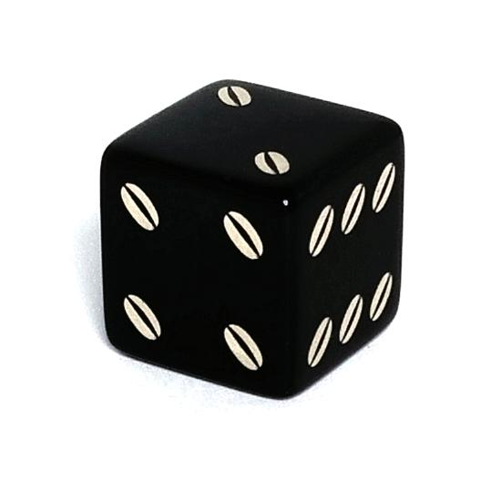 コーヒー【ブラック珈琲】6面ダイス DTDcoffee01 : サイコロ専門店