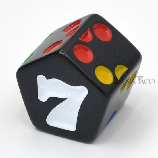 サイコロ ダイス／7面ダイス単品【ブラック】 : サイコロ専門店