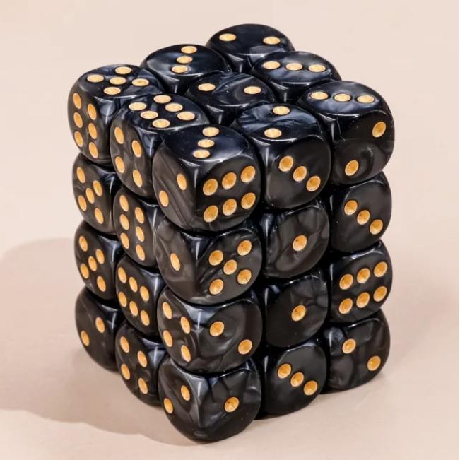 単品◇12mm【パールブラック】6面サイコロ(ダイス) hdsp29 : サイコロ