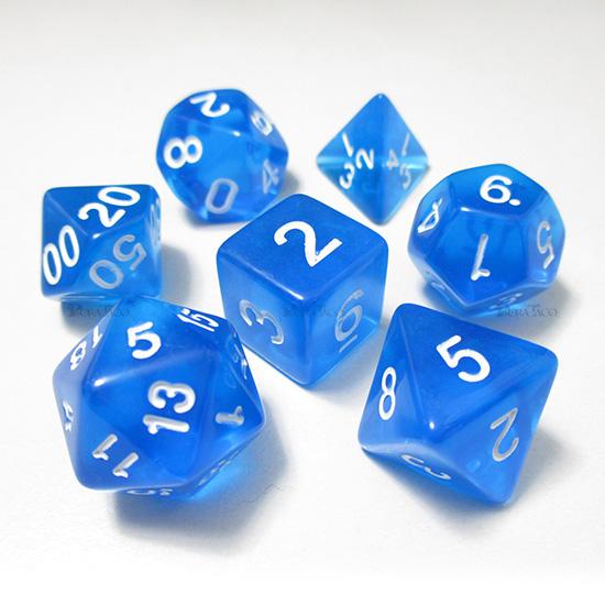 透明 青 多面体7個セット サイコロ ダイス Nb7set Tr Blue サイコロ専門店ドラタコ ヤフー店 通販 Yahoo ショッピング