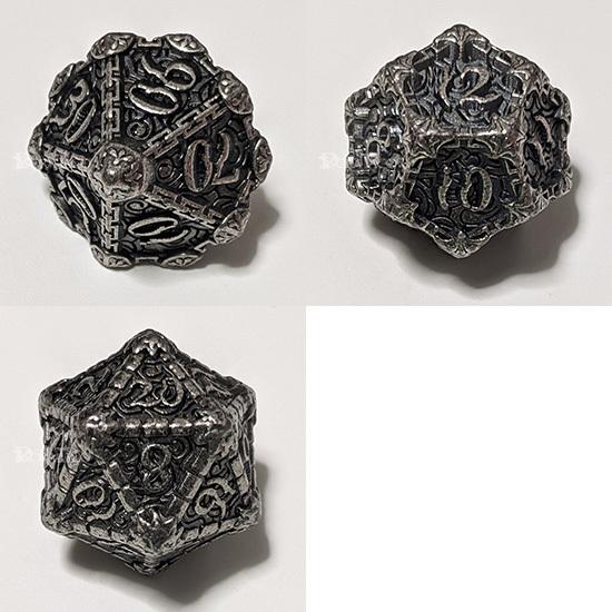 サイコロ ダイス／ポイズンダガー メタルダイスセット（銀色