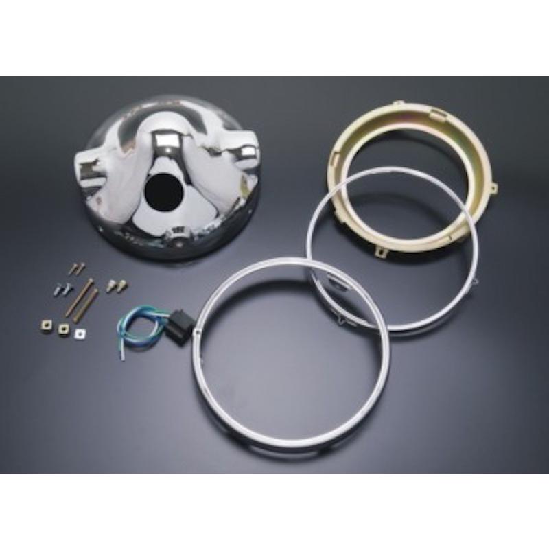 ヘッドライトリムケースセット（180Φ用）（メッキ） | 