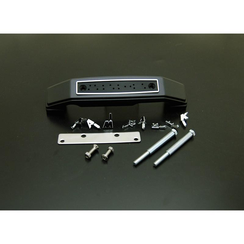 ゼファー1100 フォークカバーエンブレム（文字：KAWASAKI、本体：黒）ステー付き | 