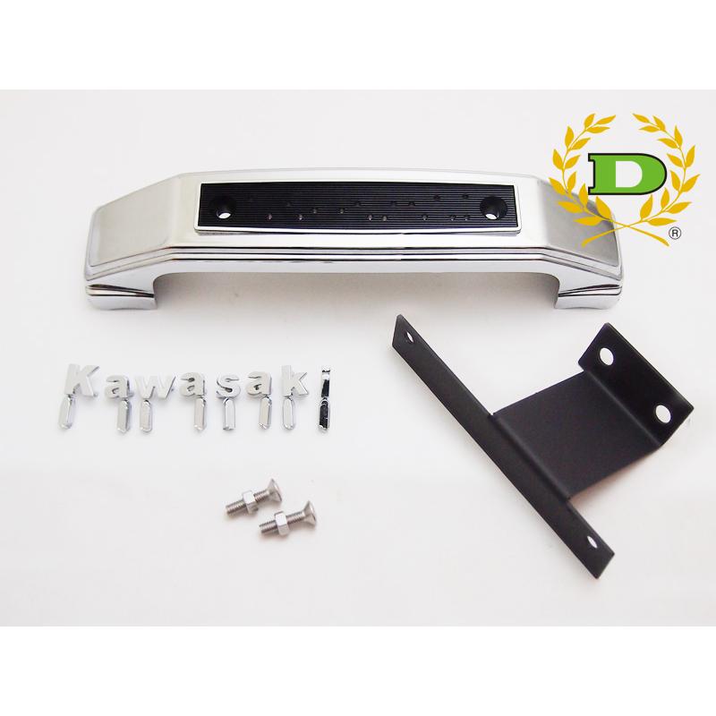 Z900RS フォークカバーエンブレム メッキ Kawasaki ステー付き | 