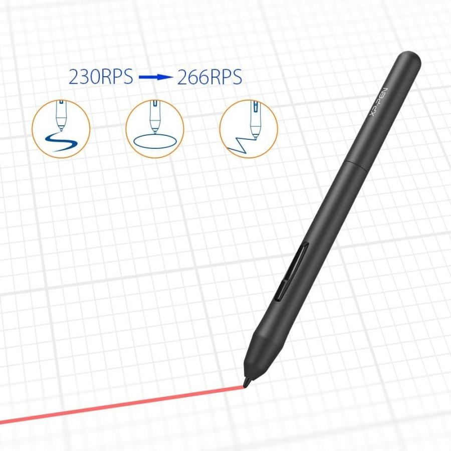 Xp Pen ペンタブレット ペンタブ 4 3インチ 入荷予定 2mm厚さ Starg430s イラスト入門用 Osuゲーム用 8192レベル筆圧 黒