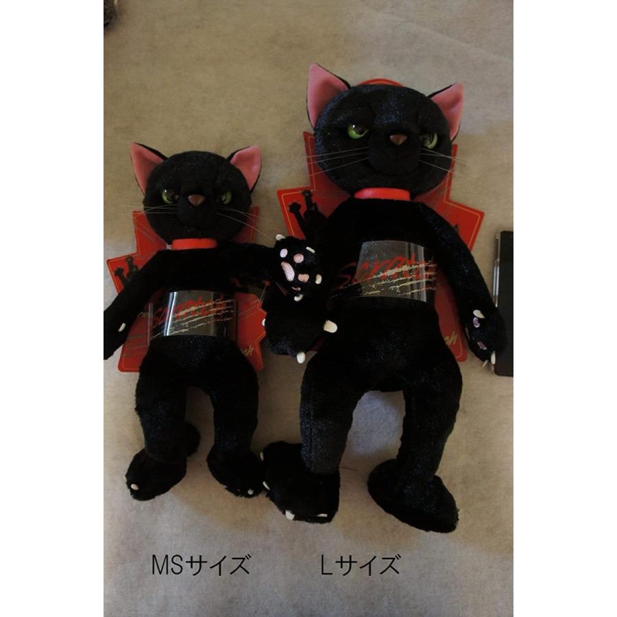 スクラッチ ぬいぐるみ(MS) 猫 高さ28cm 黒｜doreminchi｜03