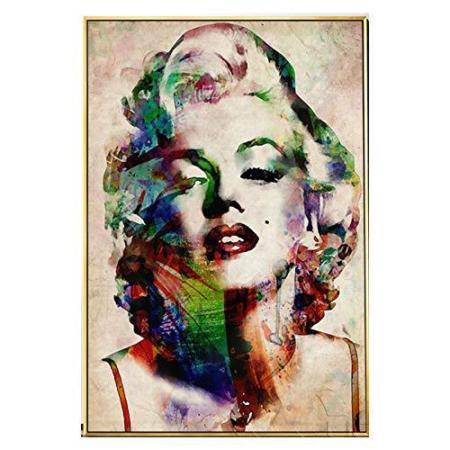 マリリンモンロー 油絵風 絵画 60cm 80cm ポスターオードリーヘップバーン アンディウォーホル風 アンディ ウォーホル