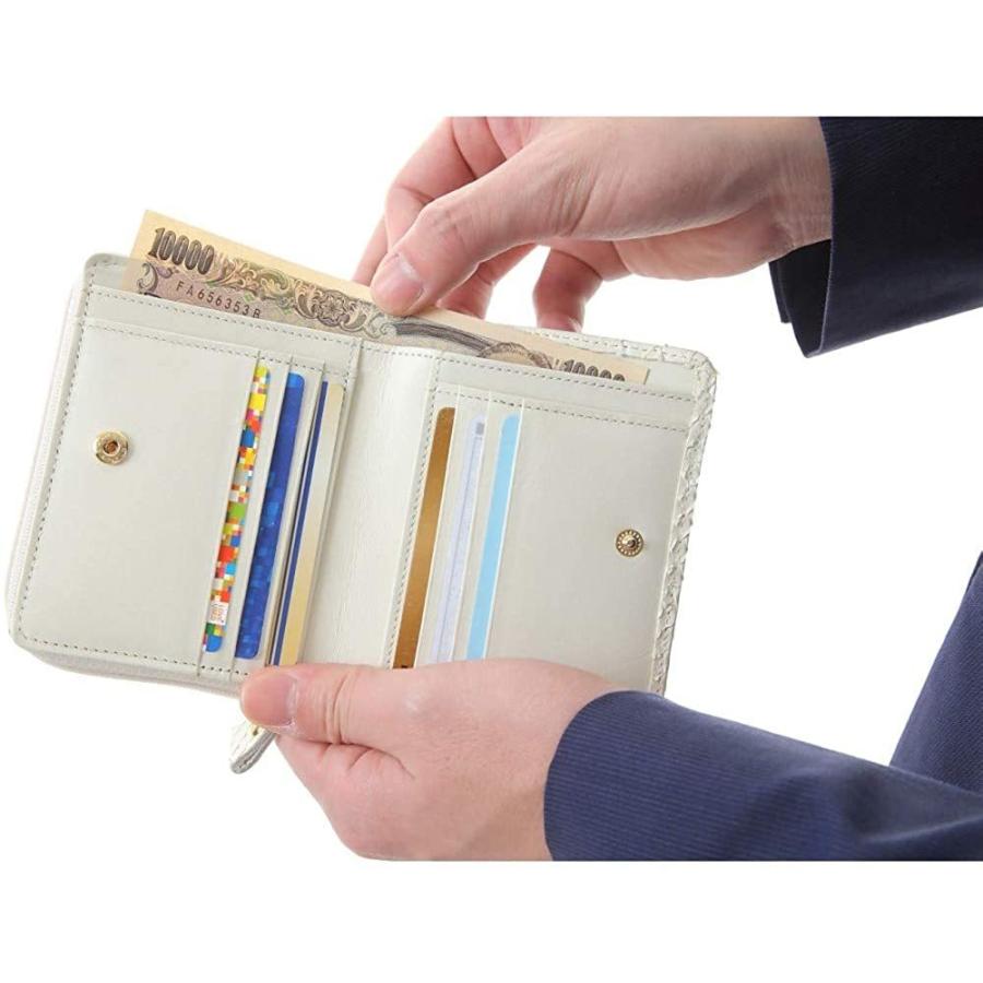 Doremiんちの金運up 金運財布 財神 白蛇 財布 シリーズ 錦蛇 金運祈願 蛇革財布 日本製 白蛇二つ折りラウンド財布 ならyahoo ショッピング ランキングや口コミも豊富なネット通販 更にお得なpaypay残高も スマホアプリ