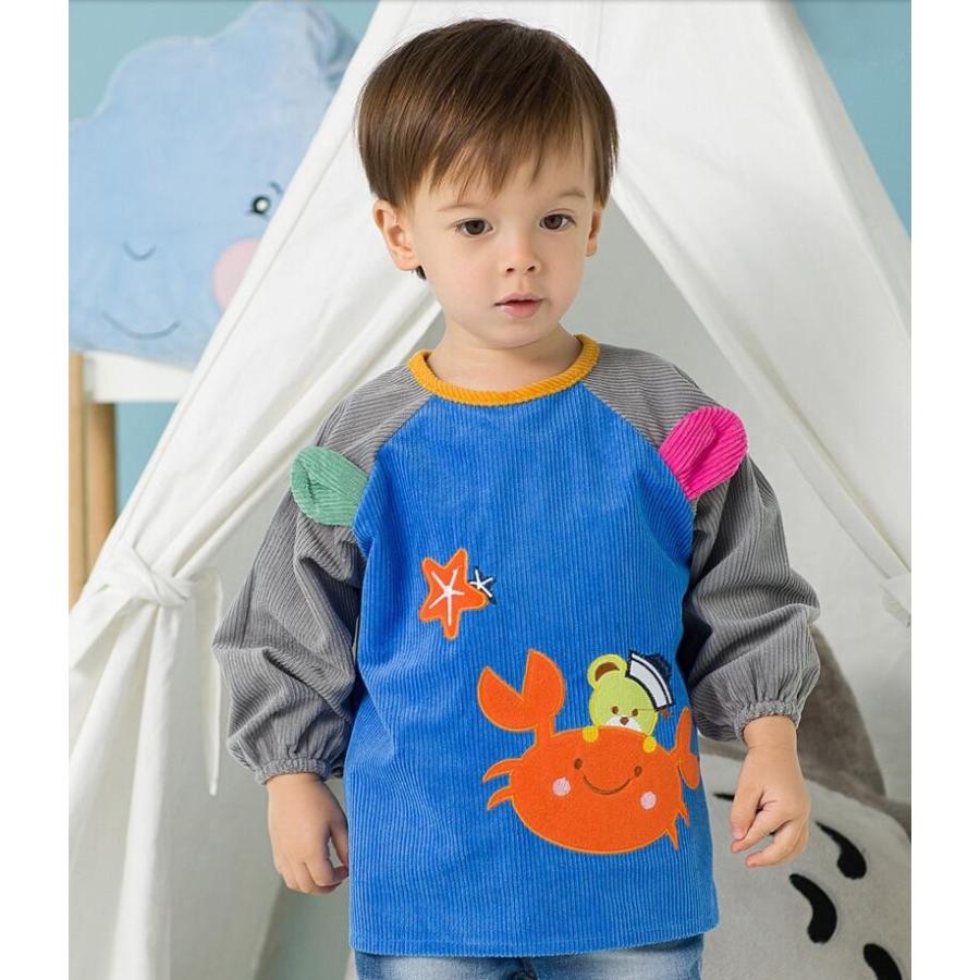 ベビーエプロン 長袖 スモック 食事用 お絵かき用 泥遊び用 女の子 男の子 入園 子供エプロン コーデュロイ 保育園 胸当てエプロン おしゃれ キッズ 防水 Cdetzy003 株式会社ドレモクリエイティブ 通販 Yahoo ショッピング