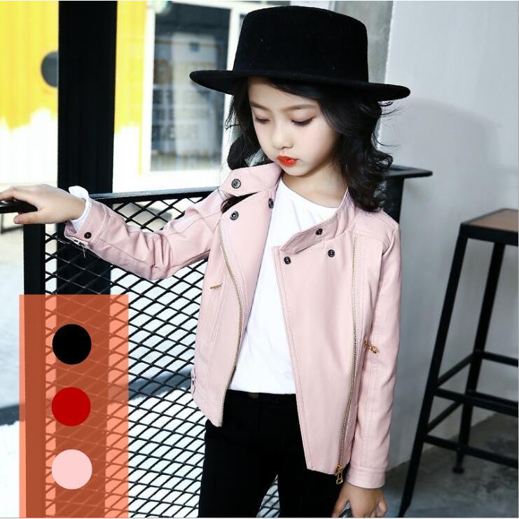 春服 キッズレザージャケット 女児 男児 春夏 秋冬 スプリングコート 子供服 フェイクレザー ライダース 防寒防風 人気 日常用110 160cm 可愛い Www Workplace No