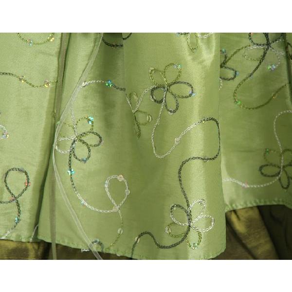 キッズドレス　アウトレット　女の子　フォーマル　グリーン　七五三　発表会　結婚式　　 ９０/１００/１１０/１２０/１３０ | 京美 | 03