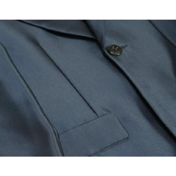 アウトレット　男児スーツ６点セット　ネイビー　シャツブルー　一つ釦ロングジャケット　ロングパンツ　マジックテープタイプベスト及びシャツ付　１２０cm | 京美 | 02