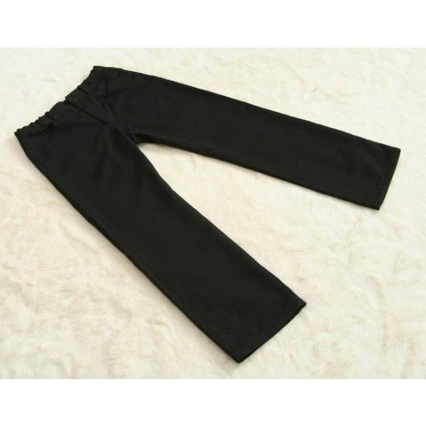 アウトレット　男の子ジュニアスーツ４点セット　ジップアップジャケット　黒　グレーストライプシャツ　ロングパンツ　１４０cm　ミチコロンドンブランド | MICHIKO LONDON | 04