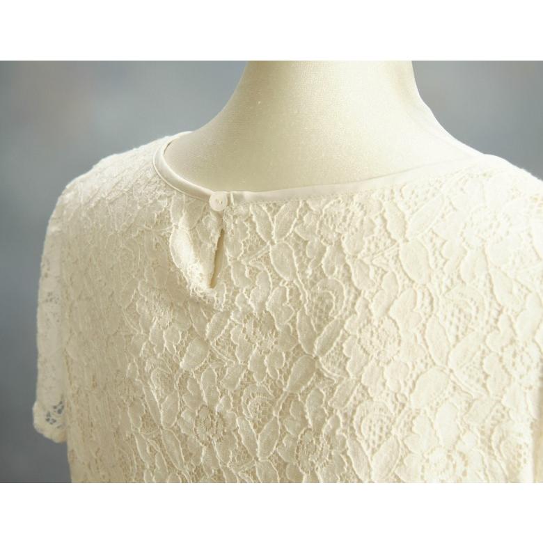 フォーマルドレス　アウトレット品　ミドル丈　レース使いワンピース　結婚式　二次会　パーティー　同窓会にも最適 | 京美 | 03