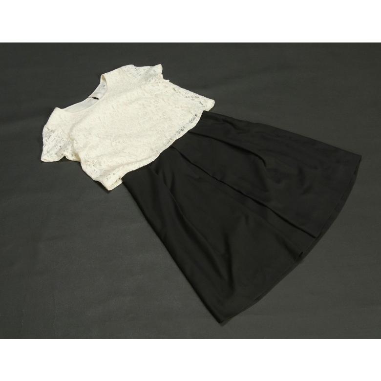 フォーマルドレス　アウトレット品　ミドル丈　レース使いワンピース　結婚式　二次会　パーティー　同窓会にも最適 | 京美 | 05