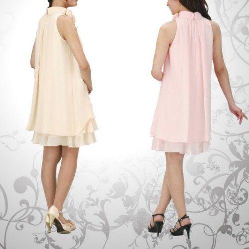 フォーマルドレス　アウトレット品　ミドル丈　ベージュ　サイズM９号　結婚式　二次会　同窓会　成人式　パーティーにも最適 | 京美 | 04