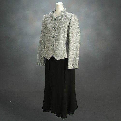 カラーフォーマルドレス　アウトレット品　セットアップスタイル2点セット　フォーマルセレモニーに最適　サイズ９号、１１号、１５号　日本製