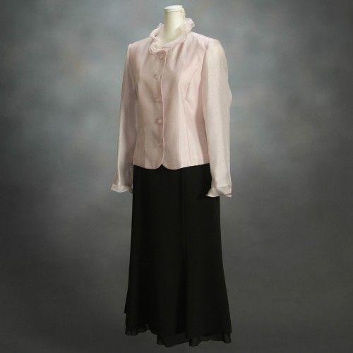 カラーフォーマルドレス　アウトレット品　セットアップスタイル2点セット　ラベンダー　結婚式などに最適　サイズ９号、１１号、１３号　日本製 | 京美