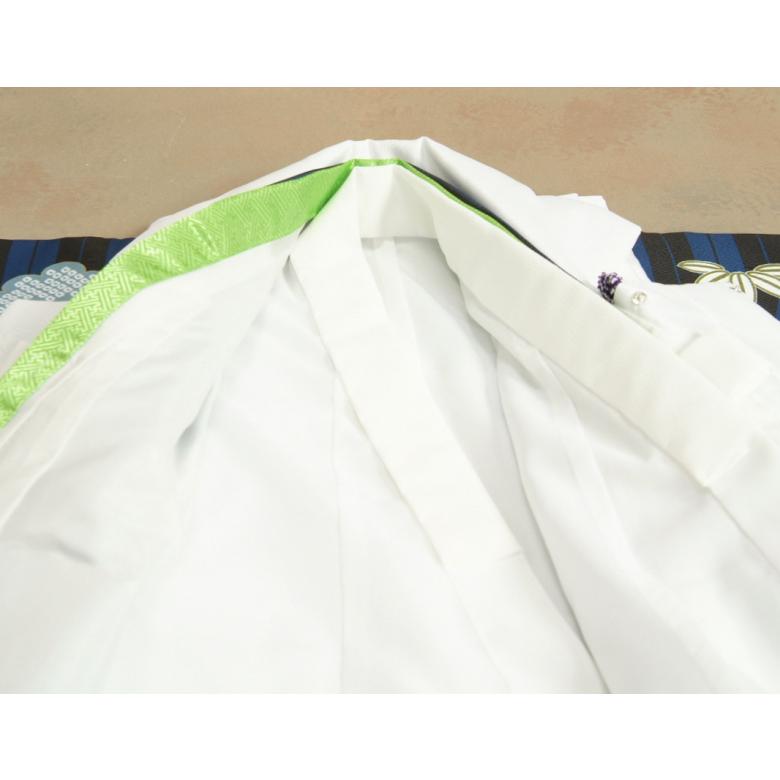 七五三 男の子 3歳 被布着物セット 青紺地 矢絣 絵羽柄 被布白色 白半襟に足袋付きセット 日本製 | 京美 | 09