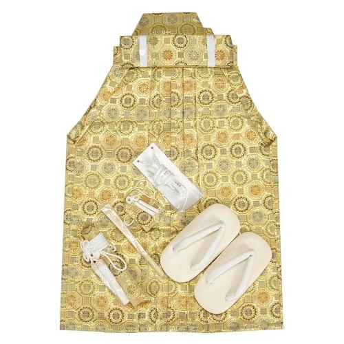 七五三 着物 男の子 男児袴セット 金襴紋袴 3歳から5歳用 ５５cm 七点セット へら付き 収納箱付き | 京美