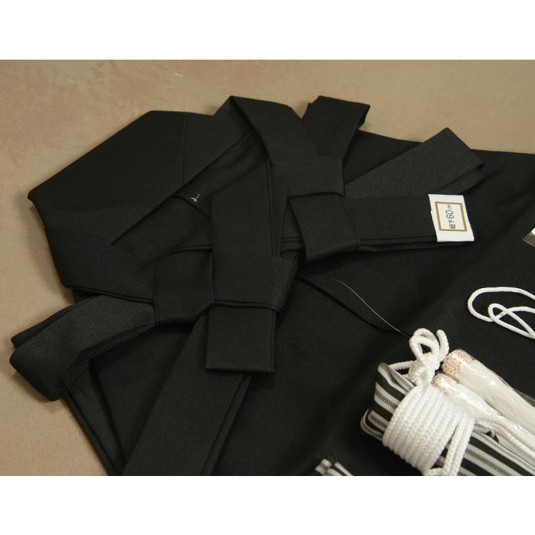 七五三 着物 男の子袴セット 5歳 黄色橙ぼかし 鱗文様柄羽織 黒無地袴 12点セット 足袋付きセット | 京美 | 06