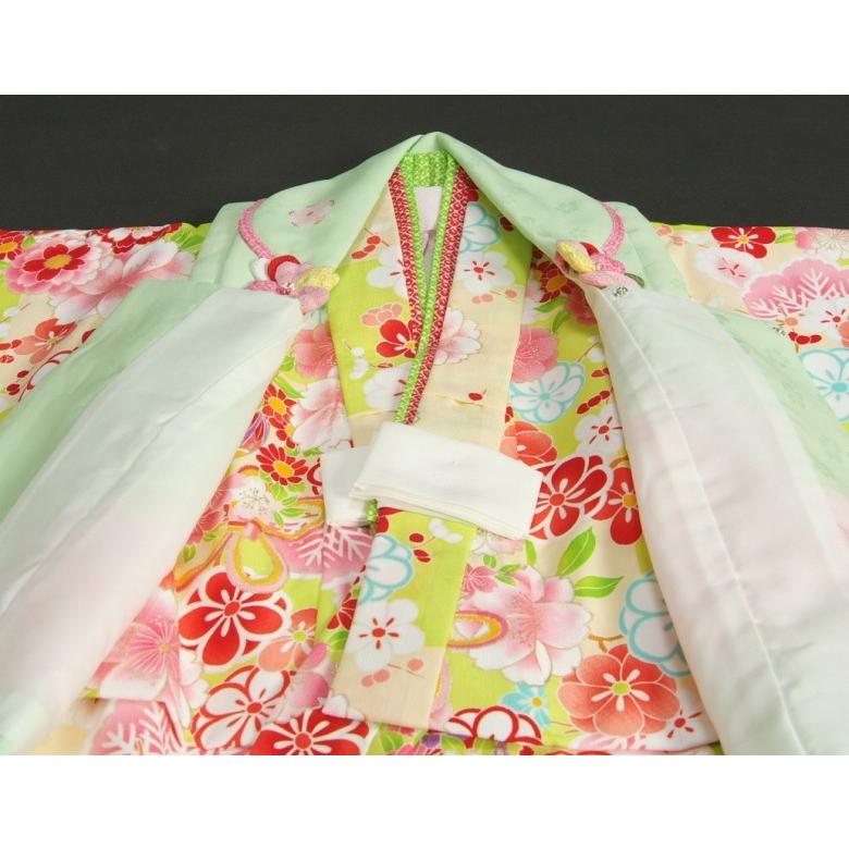 京美 七五三 着物 3歳 女の子 被布セット 式部浪漫ブランド 黄