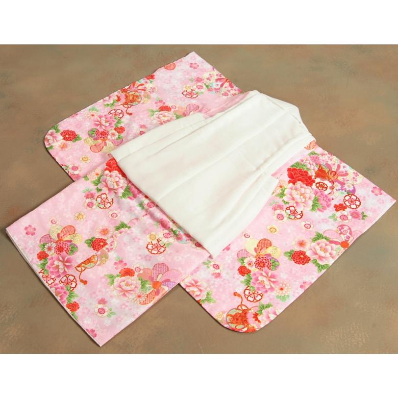 七五三フルセット　京都花ひめ　ピンク　3歳　女の子 京美 七五三 着物 3歳 女の子 被布セット 京都花ひめ 濃淡ピンク