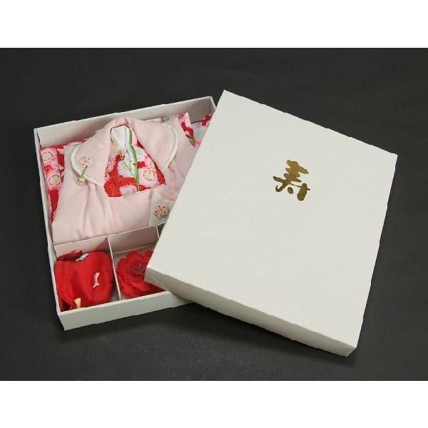 七五三 着物 7歳 女の子 着物フルセット ねじり梅 赤 四つ身セット