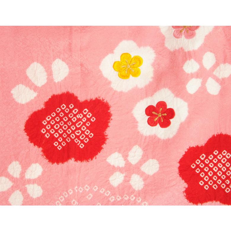 京美 七五三 被布セット 正絹着物 3歳 女の子被布セット ピンク