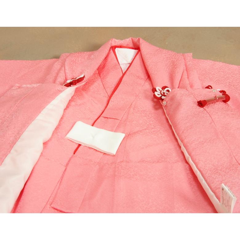 ○３歳用被布（七五三）正絹　地紋・梅　ピンク 楽天市場】七五三 被布セット 正絹着物 3歳 女の子被布セット