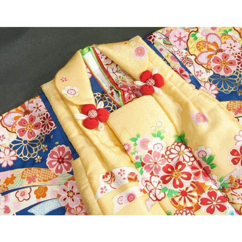 京美 七五三 着物 3歳 絹100％ 正絹 京都花ひめブランド 女の子 被布