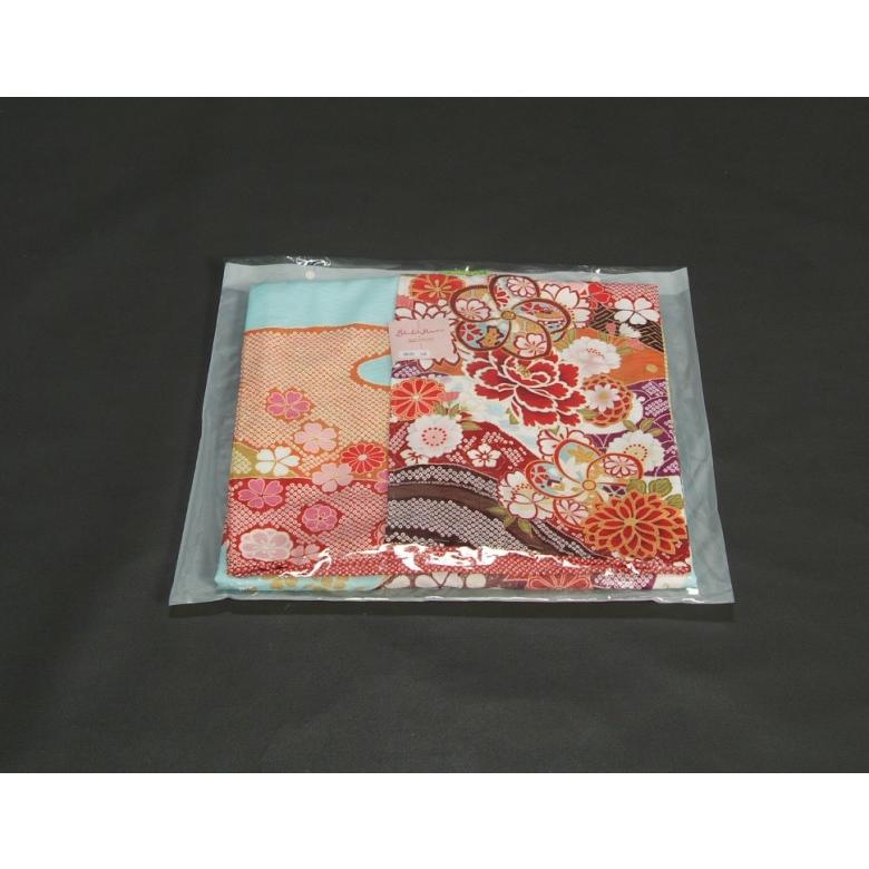 七五三 着物 7歳 女の子 四つ身着物 式部浪漫 水色地 華尽くし 金糸刺繍 疋田友禅柄 日本製 | 京美 | 05