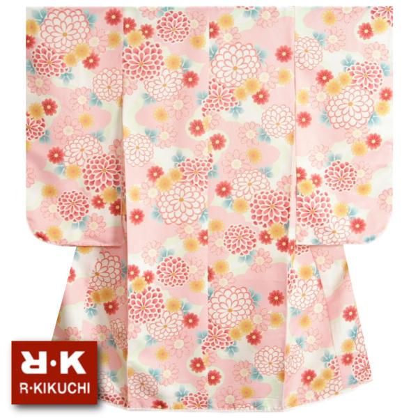 七五三 着物 7歳 女の子四つ身着物 ピンク色地 橘華 桜地紋 K77 10 06rk Bs お宮参り着物と和装小物の店 京美 通販 Yahoo ショッピング