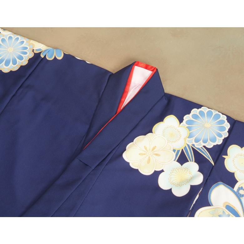 京美 七五三 着物 7歳 女の子 着物フルセット 式部浪漫KAGURA 青紺色