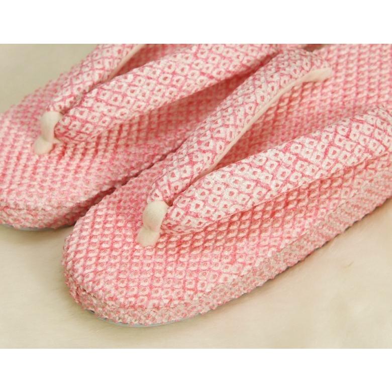 七五三に最適な草履バッグ筥迫セット ハコセコセット 正絹 7歳 ピンク